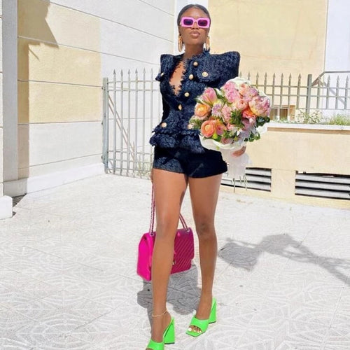 Elegantly Blazer Short Set FancySticated
