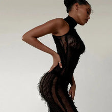 Load image into Gallery viewer, Eliza Tassel Midi Dress FancySticated
