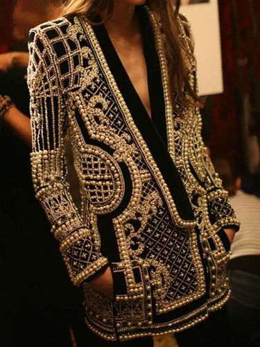 Embroidered Flares Vintage Blazer FancySticated