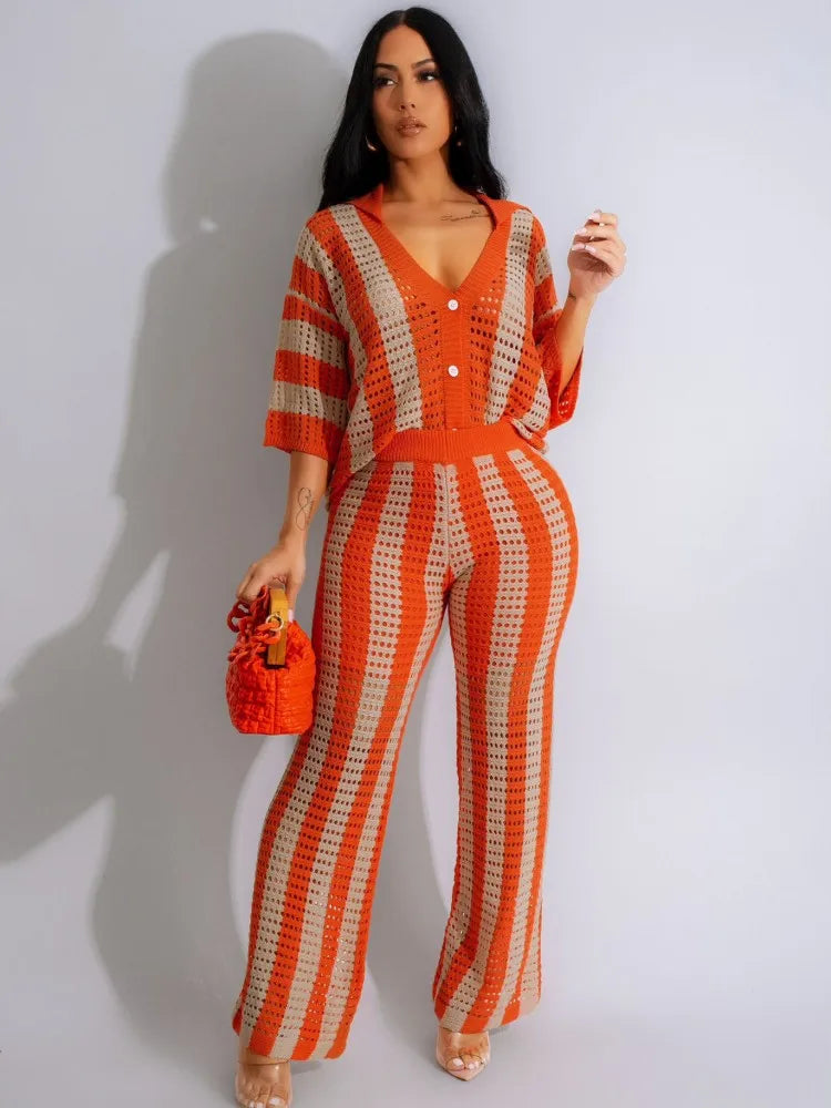 Erlinda Knit Pants Set FancySticated