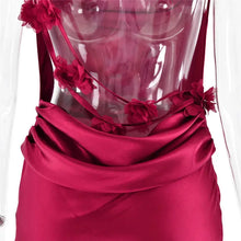 Load image into Gallery viewer, Floral Draped Backless Dress FancySticated
