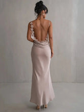 Load image into Gallery viewer, Floral Draped Backless Dress FancySticated

