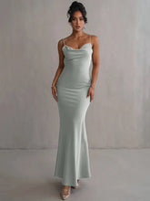 Load image into Gallery viewer, Floral Draped Backless Dress FancySticated

