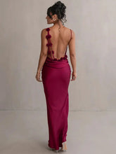 Load image into Gallery viewer, Floral Draped Backless Dress FancySticated
