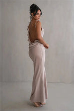 Load image into Gallery viewer, Floral Draped Backless Dress FancySticated
