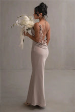 Load image into Gallery viewer, Floral Draped Backless Dress FancySticated
