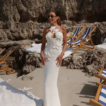 Load image into Gallery viewer, Floralle Crochet Knit Maxi Dress FancySticated
