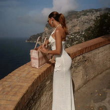 Load image into Gallery viewer, Floralle Crochet Knit Maxi Dress FancySticated
