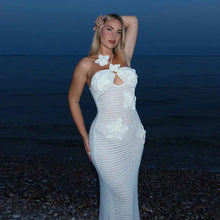 Load image into Gallery viewer, Floralle Crochet Knit Maxi Dress FancySticated
