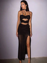 Load image into Gallery viewer, Florally Mesh Maxi Dress FancySticated
