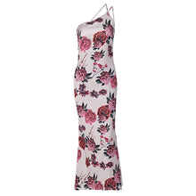 Load image into Gallery viewer, Florally Satin Midi Dress FancySticated
