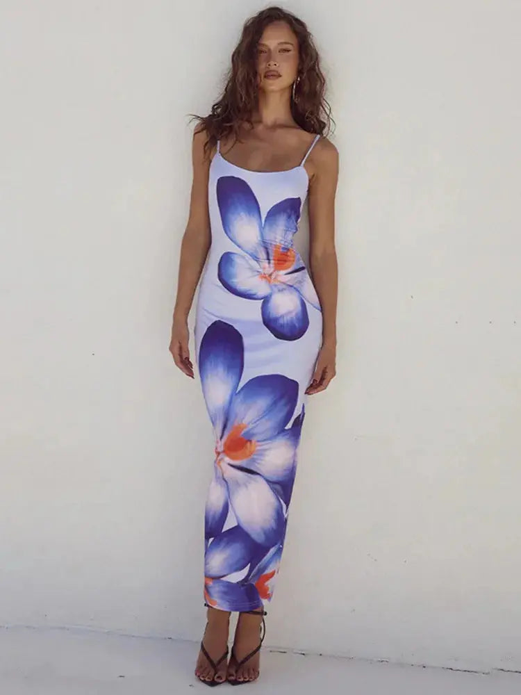Floreal Bodycon Midi Dress FancySticated