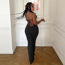 Load image into Gallery viewer, Flower Applique Knit Jumpsuit FancySticated
