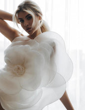 Load image into Gallery viewer, Flower One Shoulder Midi Dress FancySticated

