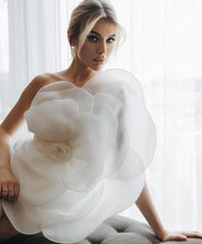 Load image into Gallery viewer, Flower One Shoulder Midi Dress FancySticated
