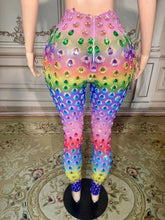 Load image into Gallery viewer, Garci Diamond Mesh Pants Set FancySticated
