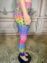Load image into Gallery viewer, Garci Diamond Mesh Pants Set FancySticated
