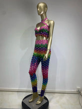 Load image into Gallery viewer, Garci Diamond Mesh Pants Set FancySticated
