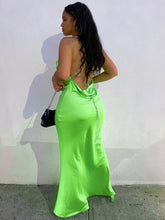 Load image into Gallery viewer, Geraldine Backless Satin Maxi Dress FancySticated
