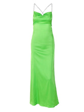 Load image into Gallery viewer, Geraldine Backless Satin Maxi Dress FancySticated
