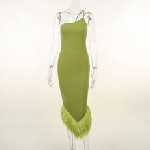 Load image into Gallery viewer, Giselle Feather Midi Fav Dress FancySticated
