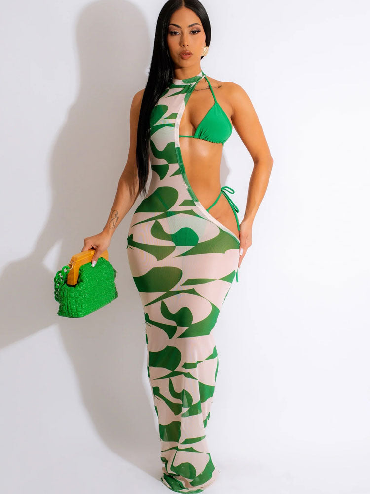 Greening Bodycon Maxi Dress FancySticated