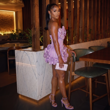 Load image into Gallery viewer, Flower Bandage Mini Dress
