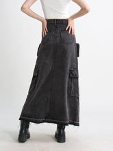 Load image into Gallery viewer, It Girl Denim Cargo Skirt FancySticated
