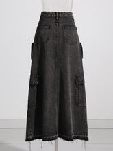 Load image into Gallery viewer, It Girl Denim Cargo Skirt FancySticated
