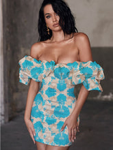 Load image into Gallery viewer, Jade Ruffles Floral Mini Dress FancySticated
