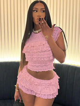 Load image into Gallery viewer, Jana Ruffles Short Set FancySticated
