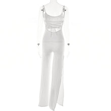 Load image into Gallery viewer, Jania Backless High Slit Jumpsuit FancySticated

