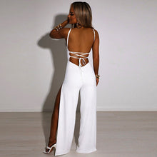Load image into Gallery viewer, Jania Backless High Slit Jumpsuit FancySticated
