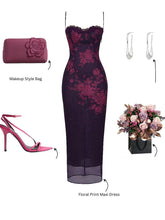 Load image into Gallery viewer, Jeanette Floral Maxi Dress FancySticated
