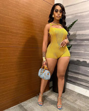 Load image into Gallery viewer, Jebena Knit Crochet Romper FancySticated
