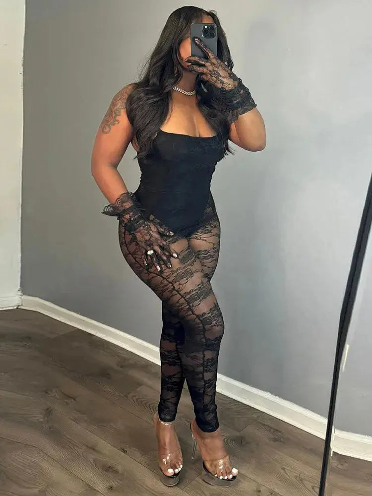 Jenn Mesh Jumpsuit FancySticated