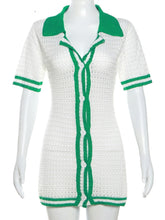 Load image into Gallery viewer, Jessenia Crochet Mini Dress FancySticated
