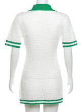 Load image into Gallery viewer, Jessenia Crochet Mini Dress FancySticated
