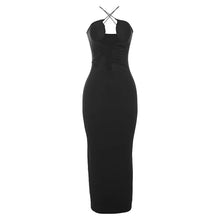Load image into Gallery viewer, Jonna Maxi Dress- Black FancySticated
