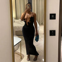 Load image into Gallery viewer, Jonna Maxi Dress- Black FancySticated
