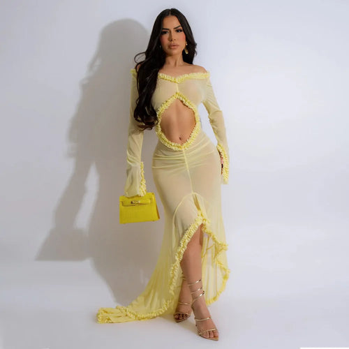 Josie Elegant Ruffles Dress FancySticated