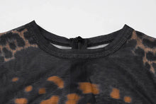 Load image into Gallery viewer, Joya Leopard Mesh Jumpsuit FancySticated
