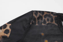 Load image into Gallery viewer, Joya Leopard Mesh Jumpsuit FancySticated
