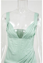 Load image into Gallery viewer, Julianna Satin Bustier Dress FancySticated

