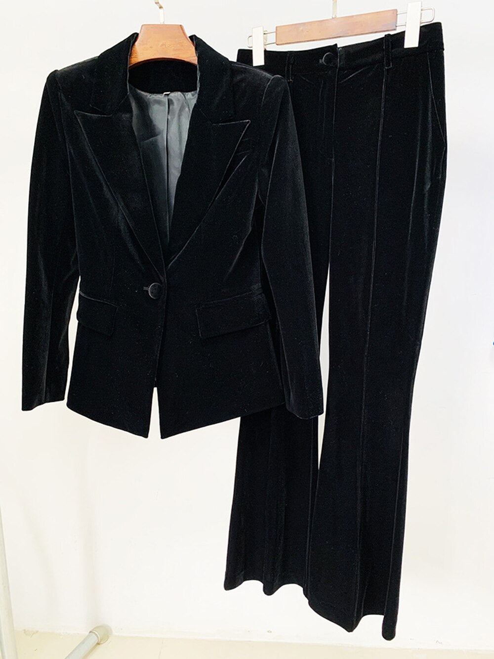 Julissa Velvet Blazer Pants Set FancySticated