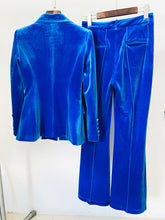 Load image into Gallery viewer, Julissa Velvet Blazer Pants Set FancySticated
