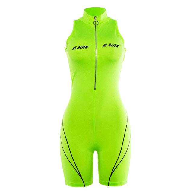 KL Alien Biker Romper FancySticated