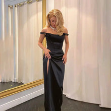 Load image into Gallery viewer, Kelsi Satin Maxi Dress FancySticated
