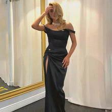 Load image into Gallery viewer, Kelsi Satin Maxi Dress FancySticated
