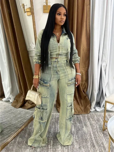 Kyle Denim Pants Set FancySticated